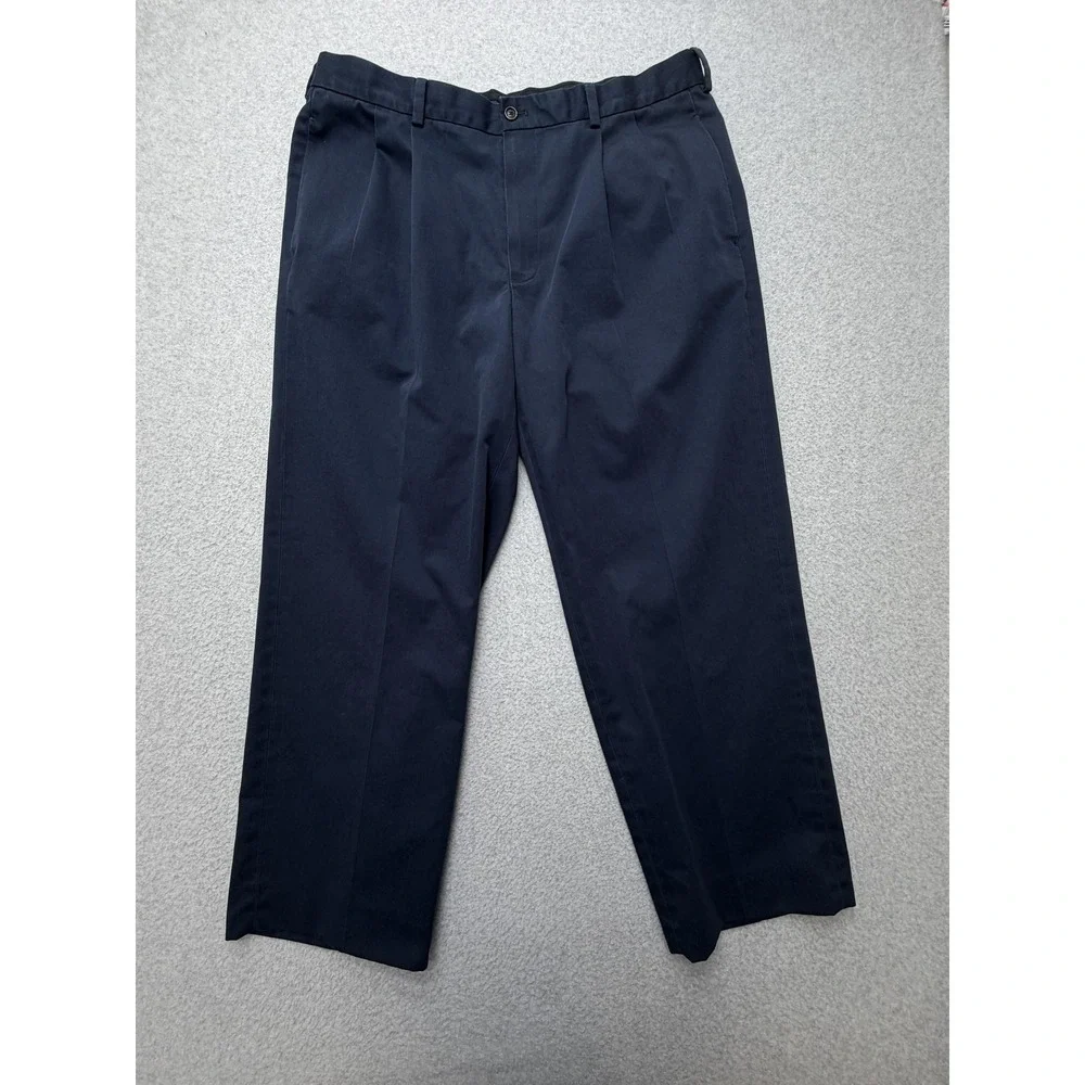 Brooks Brothers Pants Mens 38x32 Actual 38x30‎ Blue Chino Elliott Pleated